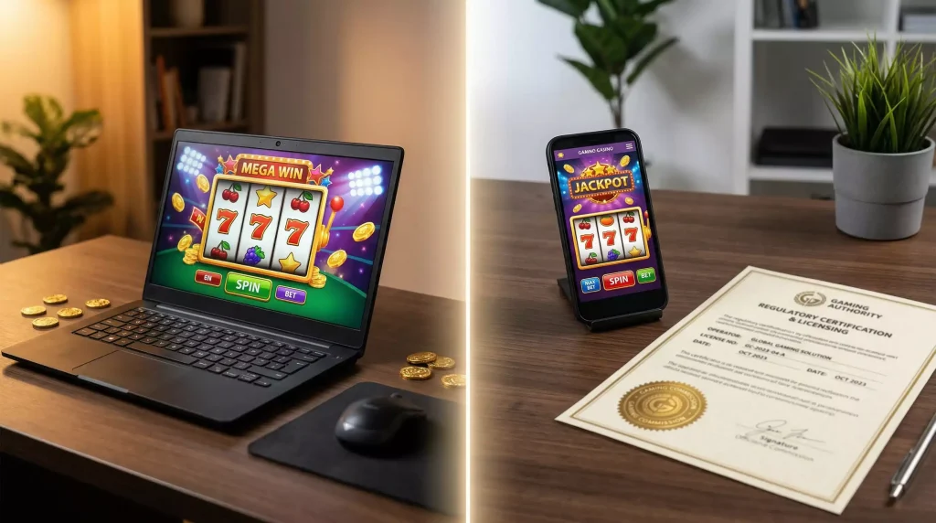 Side-by-side comparison of sweepstakes and real money casinos